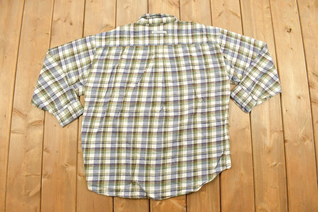 Vintage 1990s Flannel Button Up Shirt