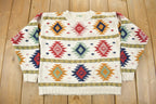 Vintage 1980s LL Bean Aztec Pattern Knit Sweater