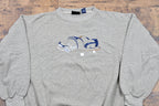 Vintage 1990s Golfing Graphic Embroidered Crewneck