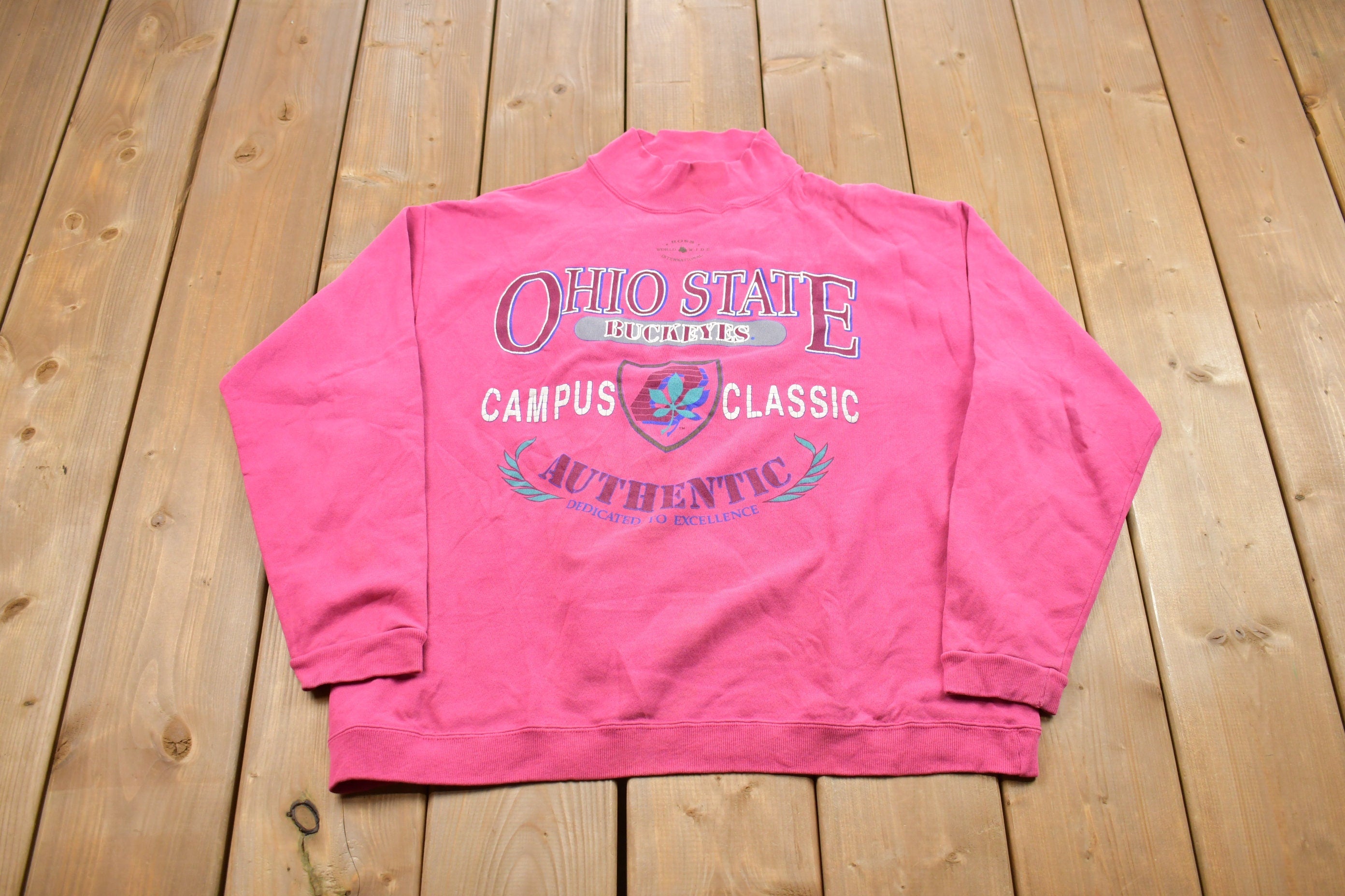 Vintage 1990s University Of Ohio State Collegiate Turtleneck