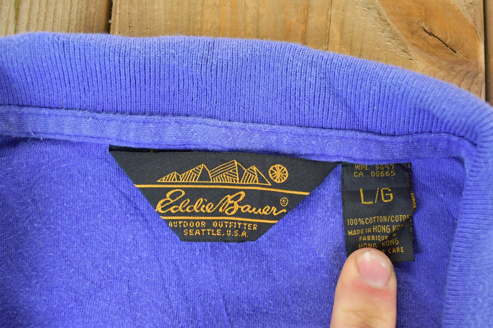 Vintage 1990s Eddie Bauer Button Up Polo Shirt