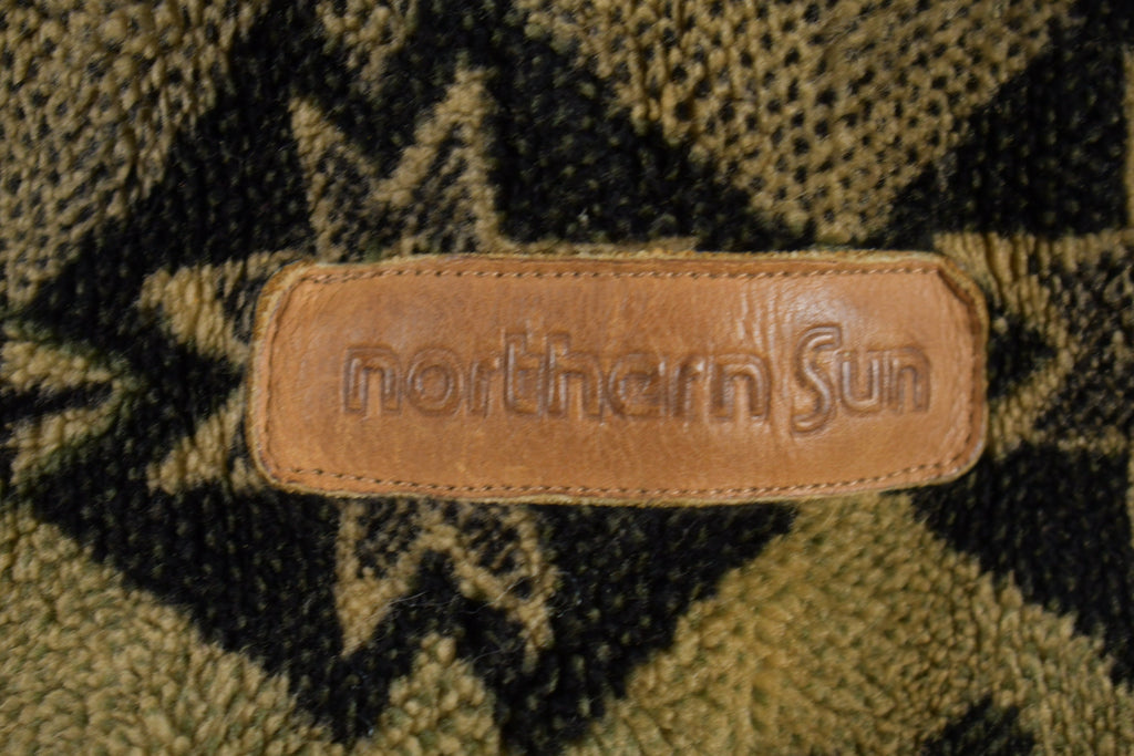 Vintage 1990s Northern Sun Fall Theme Graphic Fleece Sweater