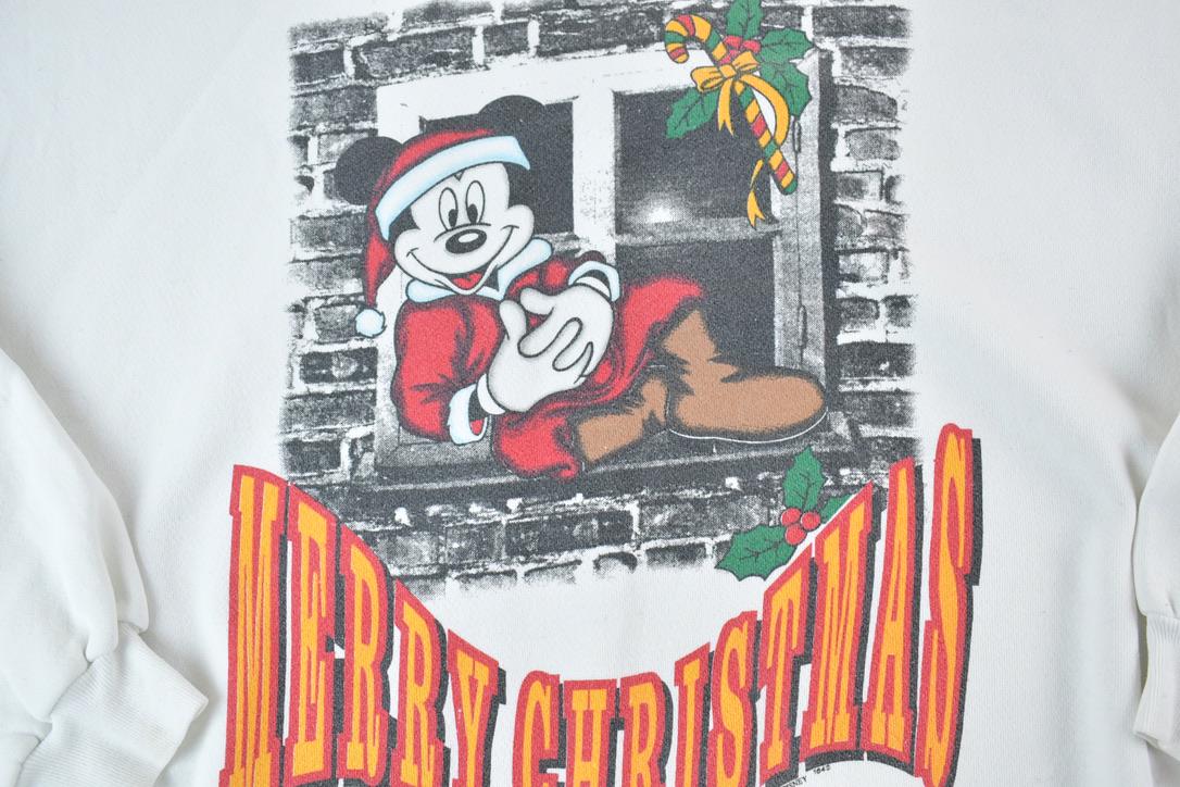 Vintage 1990s Mickey Mouse Disney Christmas Crewneck