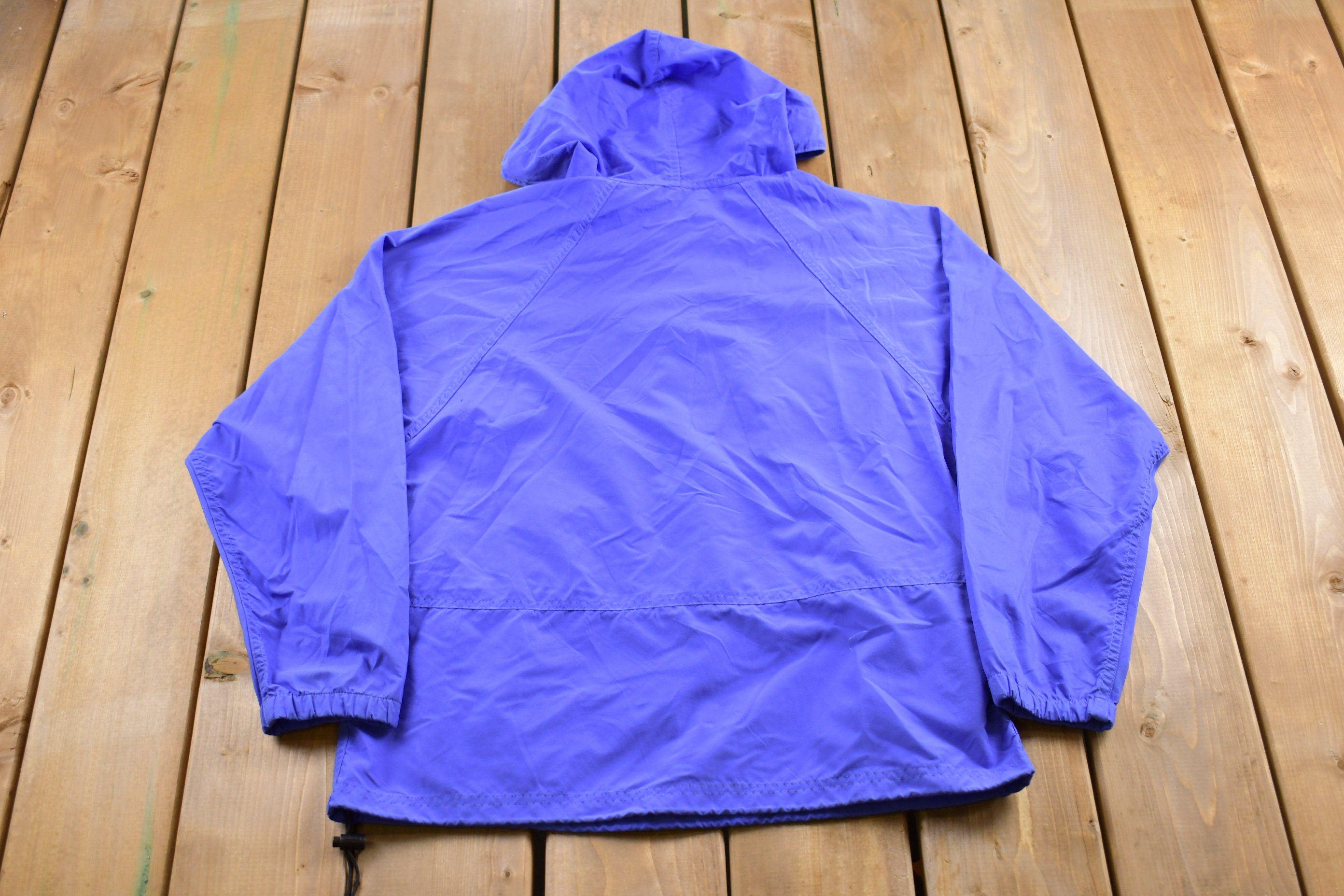 Vintage 1990s LL Bean Half Zip Windbreaker Jacket Athletic Spring Summer Sportswear