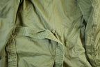 Vintage WW2 Military Button Up Trench Coat Long Medium