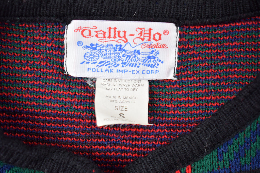 Vintage 1990s Plaid Knitted Sweater