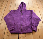 Vintage 1980s Garden Mountain Purple Fleece Sweater