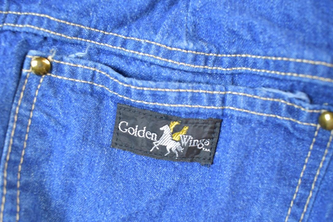 Vintage 1970s Golden Wings Denim Jeans Size 32 x 27 Made In USA  Vintage Denim  Vintage 70s Levis  Retro Jeans