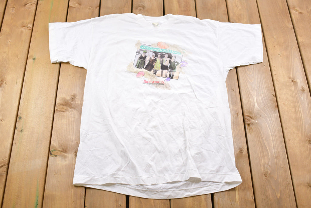 Vintage 1980s The Gangs All Here TropWorld Casino T-Shirt / Graphic / 80s / Streetwear / Retro Style / Single Stitch / Made In USA