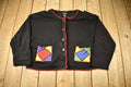 Vintage 1990s Carole Little Sport Cardigan Sweater