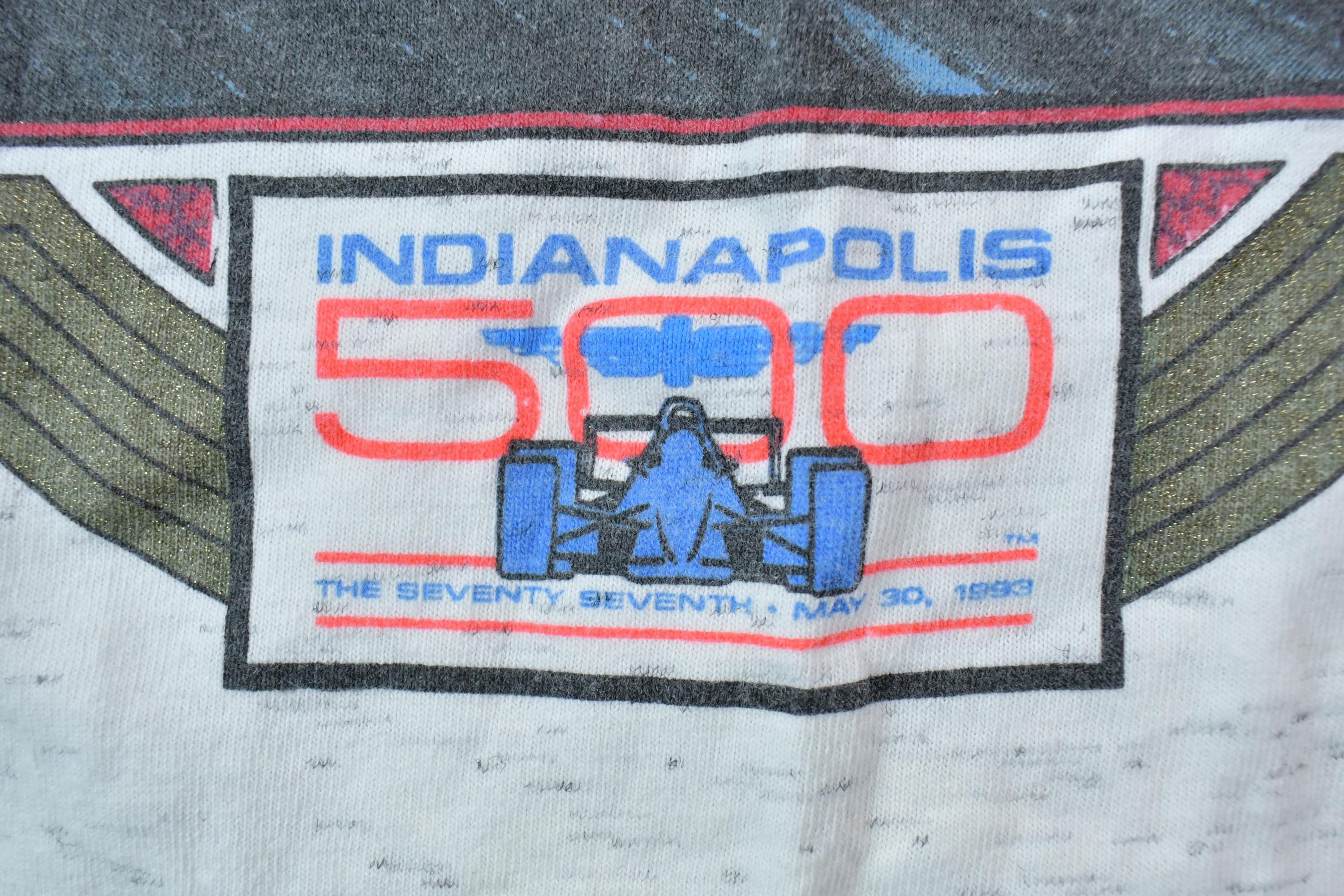 Vintage 1993 Indianapolis 500 Starting Field Racing T-Shirt