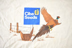 Vintage 1980s Ciba Seeds Single Stitch Graphic T-Shirt Made In USA Size XL
