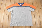 Vintage 1990s Tommy Hilfiger Tommy Jeans Heavy Weight V Neck Shirt Size L
