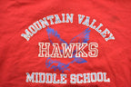 Vintage 1990s Mountain Valley Hawks Collegiate Hoodie
