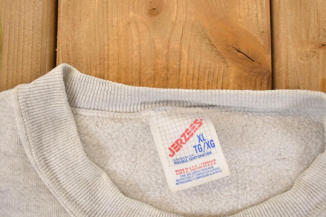 Vintage 1990s Northside Christian Academy Graphic Print Crewneck Sweatshirt Men's L
