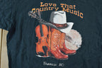 Vintage 1990s Love That Country Music Single Stitch T-Shirt