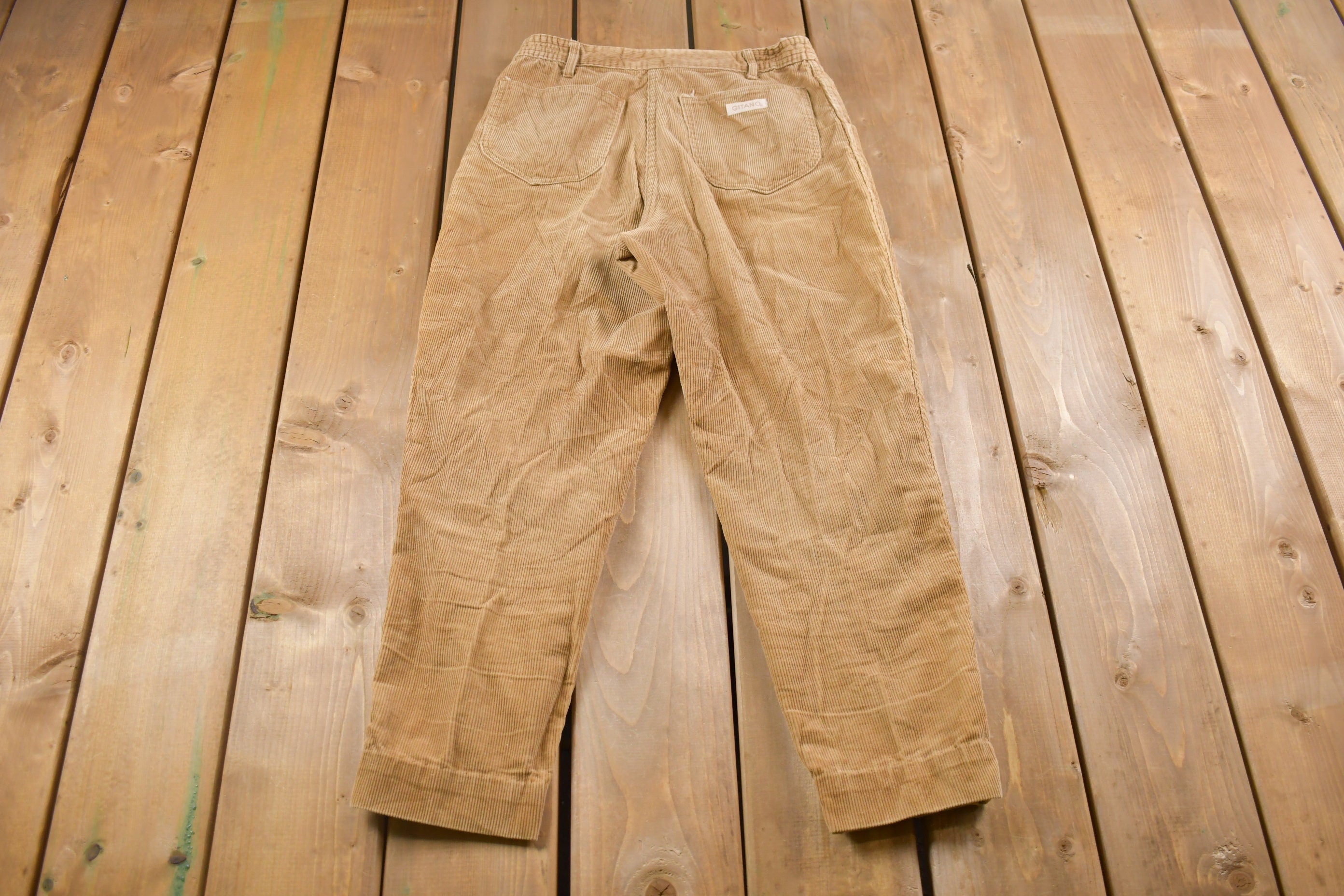 Vintage 1990's Gitano Corduroy Pants 28 x 26