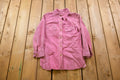 Vintage 1960s Pink Suede Leather Button Up Jacket