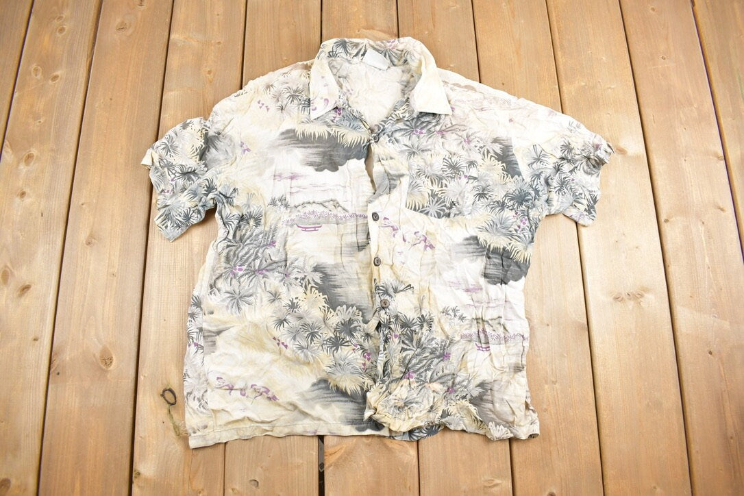 Vintage 1980s Kennington Hawaiian Button Up Shirt