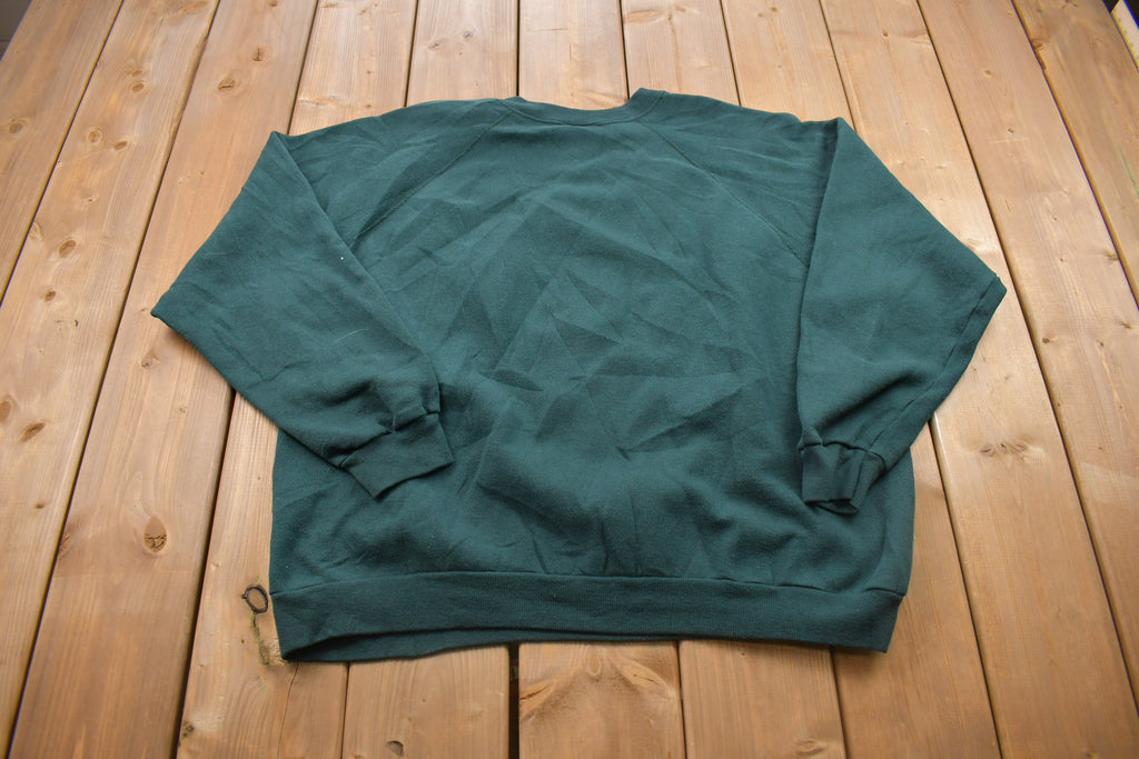 Vintage 1990s Blank Raglan Crewneck Sweatshirt