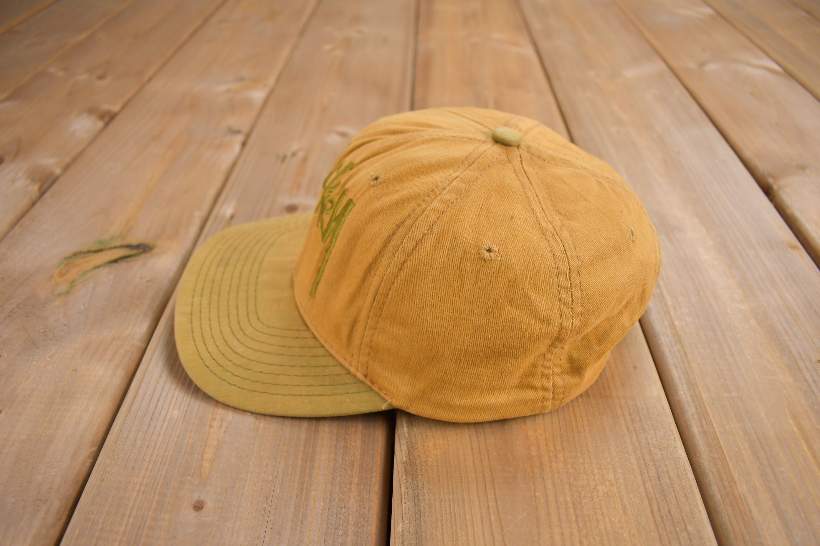 Vintage 1990s Mickey Embroidered Snap Back Hat / OSFA / 90s Hat / Vintage Snap Back / Made in USA / Goofy's Hat Co