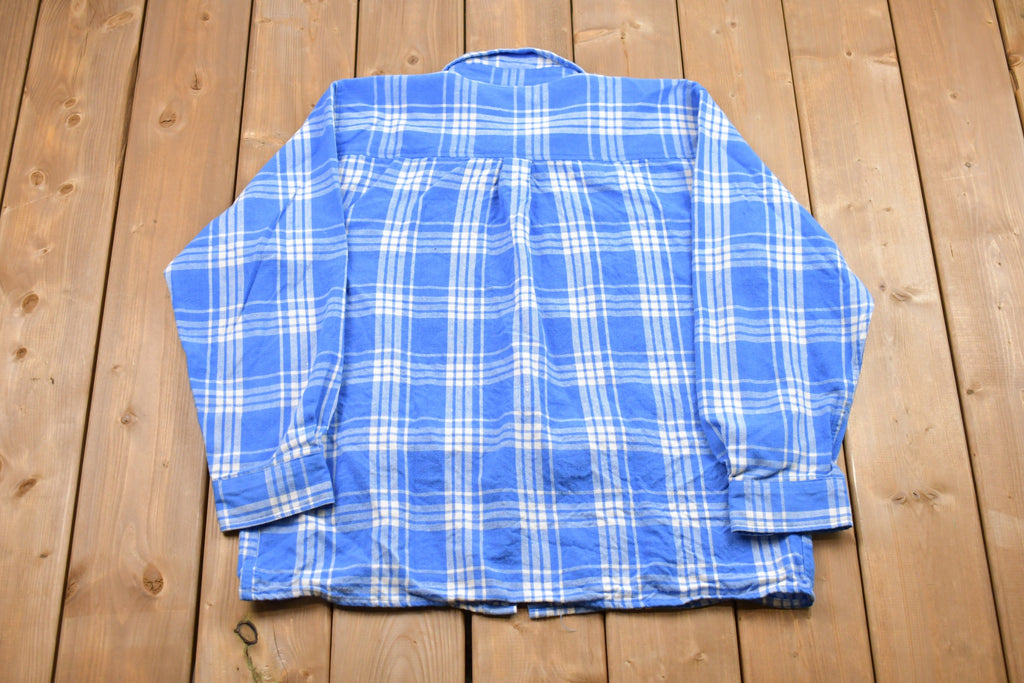 Vintage 1990s John Blair Plaid Lined Button Up Shirt