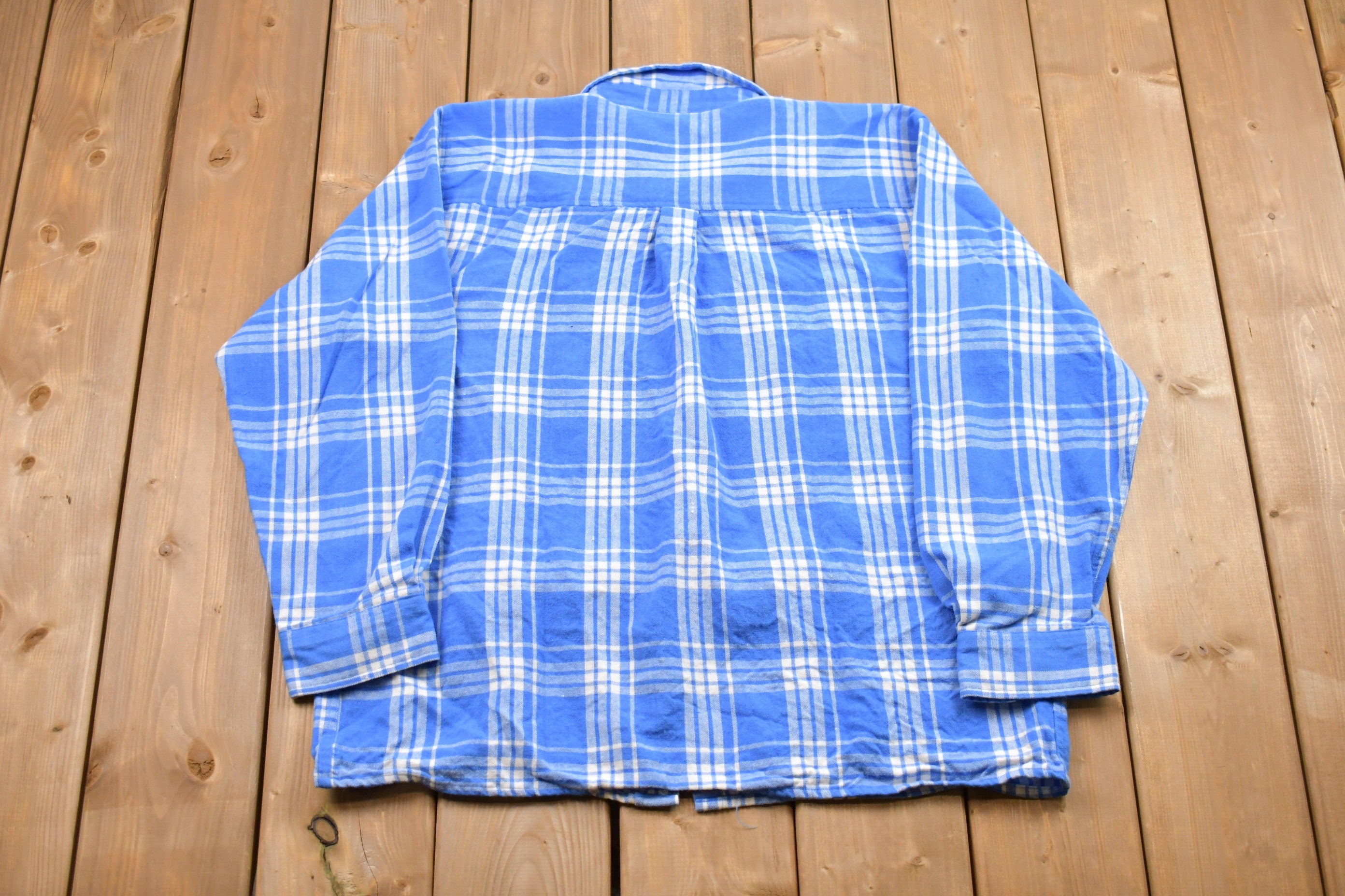 Vintage 1990s John Blair Plaid Lined Button Up Shirt