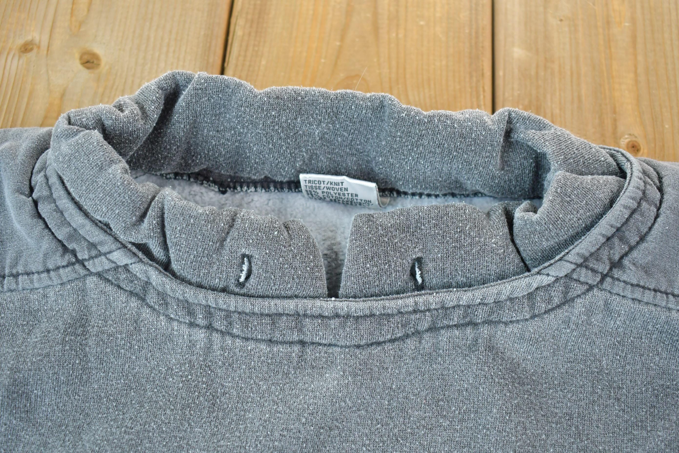 Vintage 1990s Fleece-Lined R.R. Gear Special Issue Embroidered Crewneck Sweatshirt