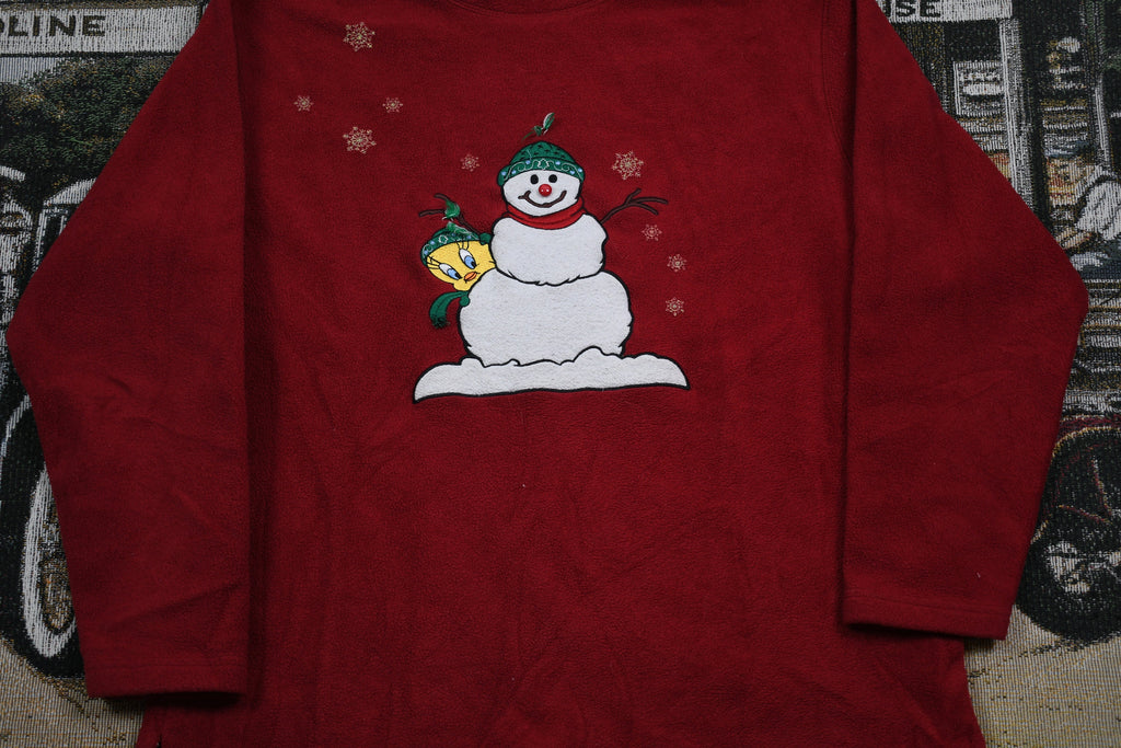 Vintage 1990s Snowman & Tweety Bird Crewneck
