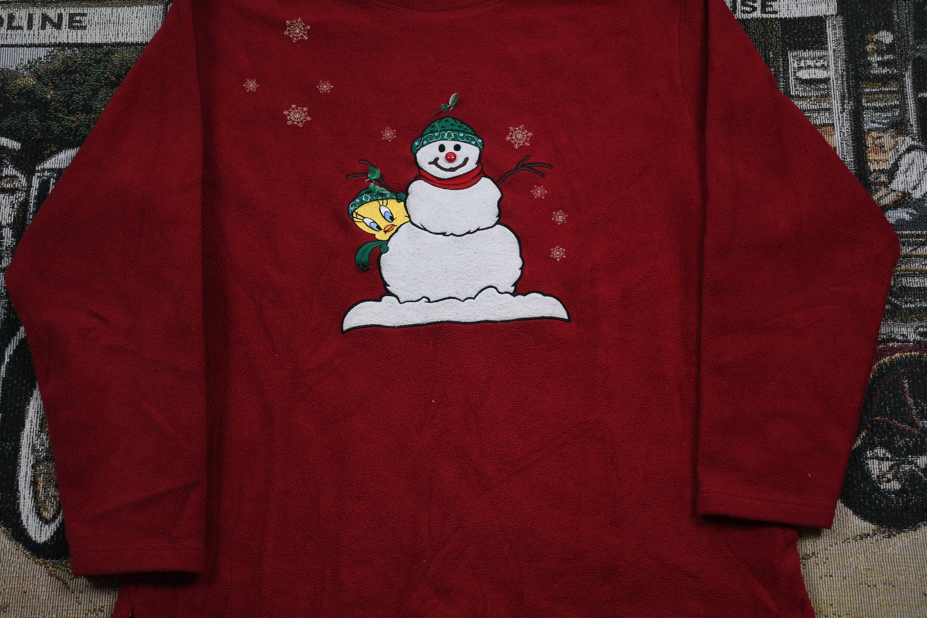Vintage 1990s Snowman & Tweety Bird Crewneck