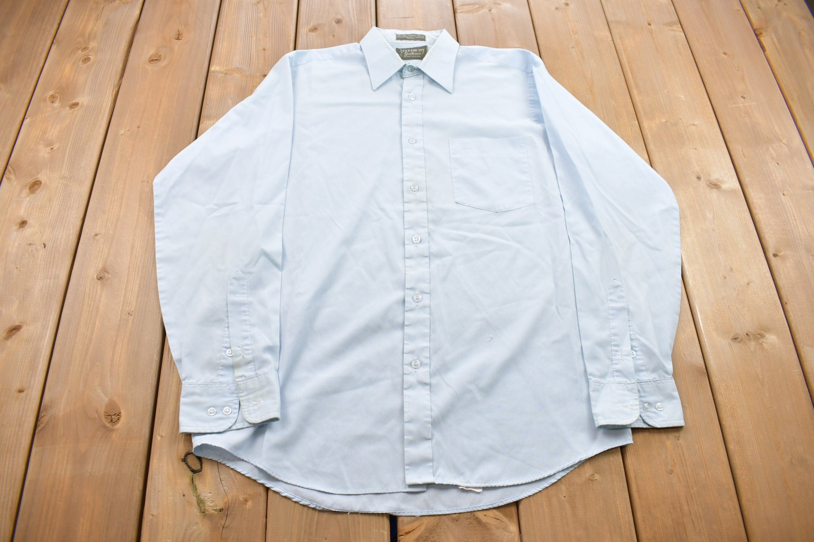 Vintage 1990s Givenchy Button Up Dress Shirt