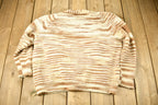 Vintage 1960s Striped Shall Cardigan Sweater