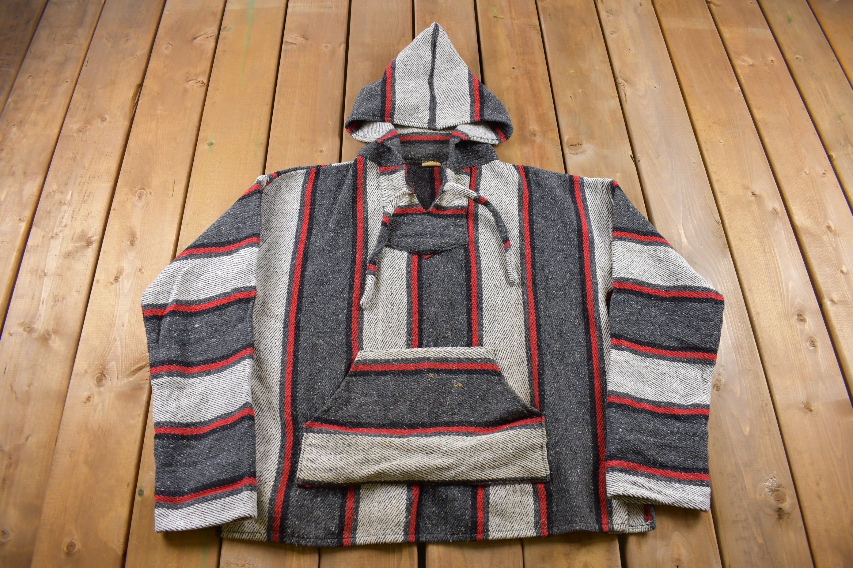 Vintage 1990s Mexican Blanket Hoodie