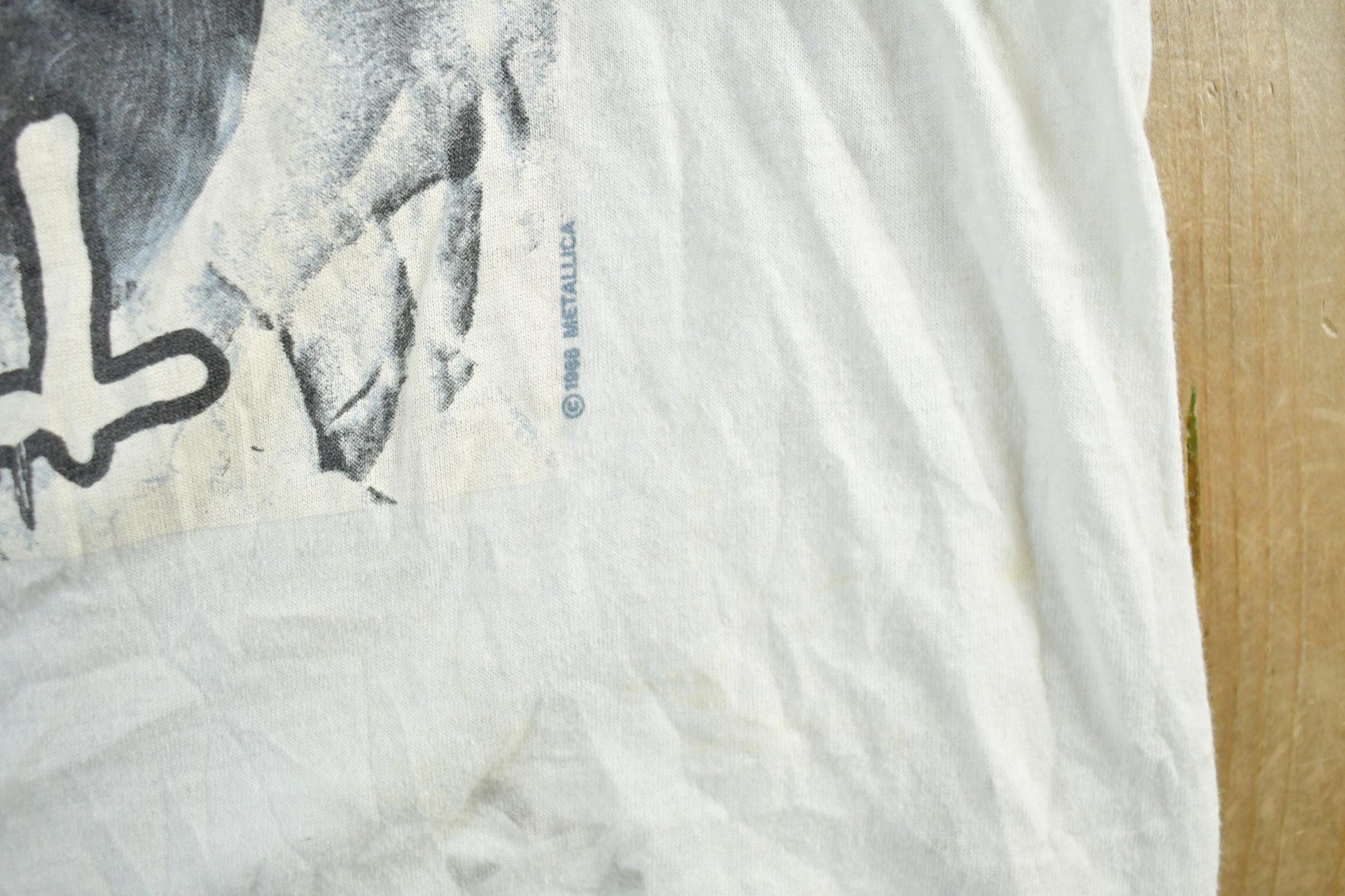 Vintage 1988 Metallica Graphic T-shirt Men's Medium / Band Tee / 80s Metallica / Distressed Thrashed / Premium Vintage