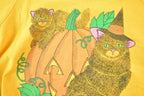 Vintage 1990s Kitty Witch Halloween Crewneck Sweatshirt Womens XL