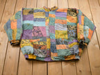 Vintage 1990s Patchwork All Over Print Puffer Jacket