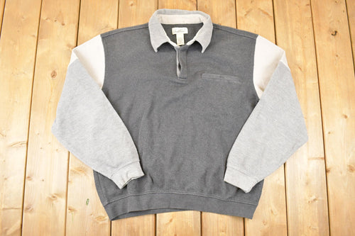 Vintage 1990s Arnold Palmer Color Block Collared Golfing Sweatshirt Men's L / 90's Golf Destination Sweater