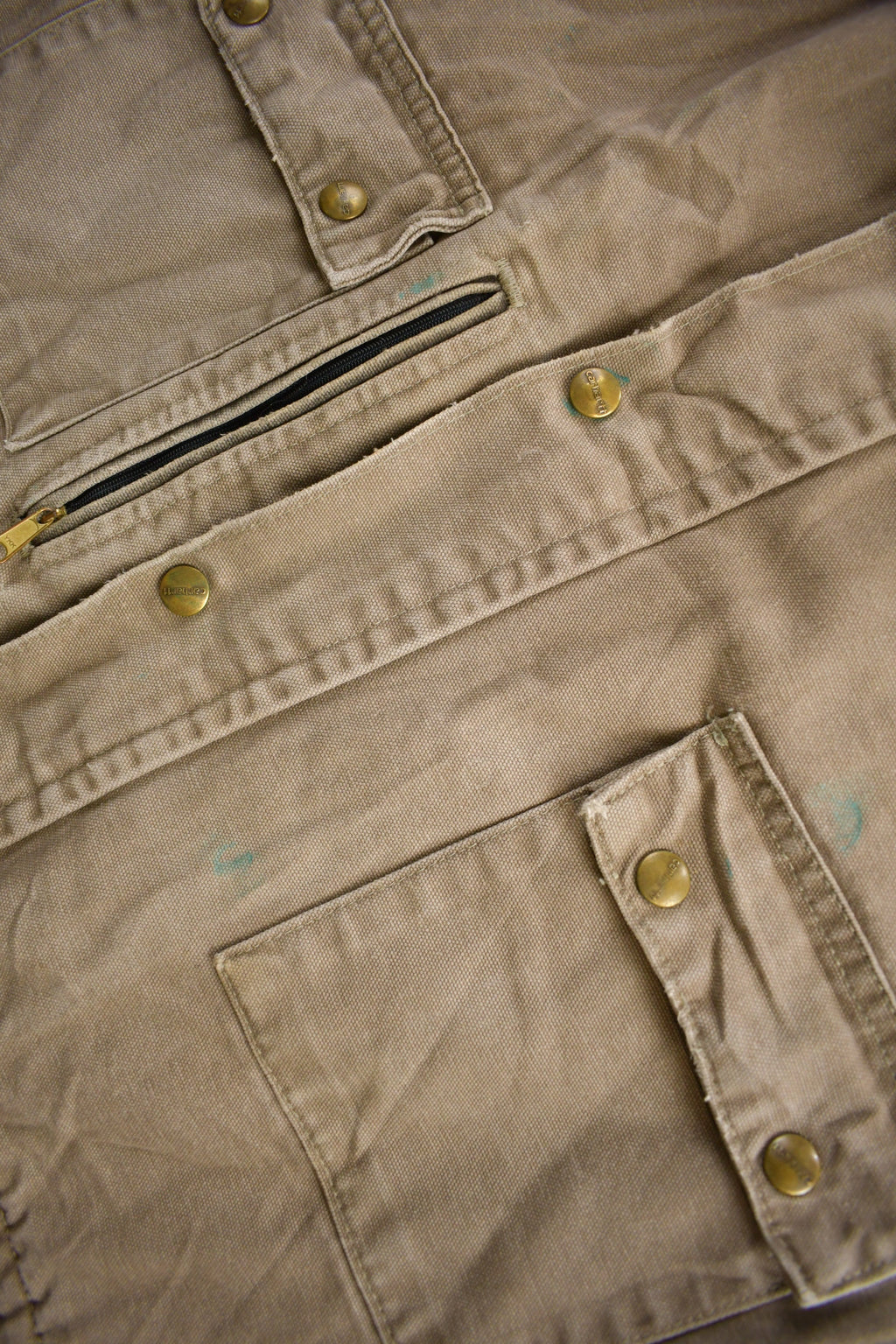 Vintage 1990s Carhartt Beige Ranch Coat