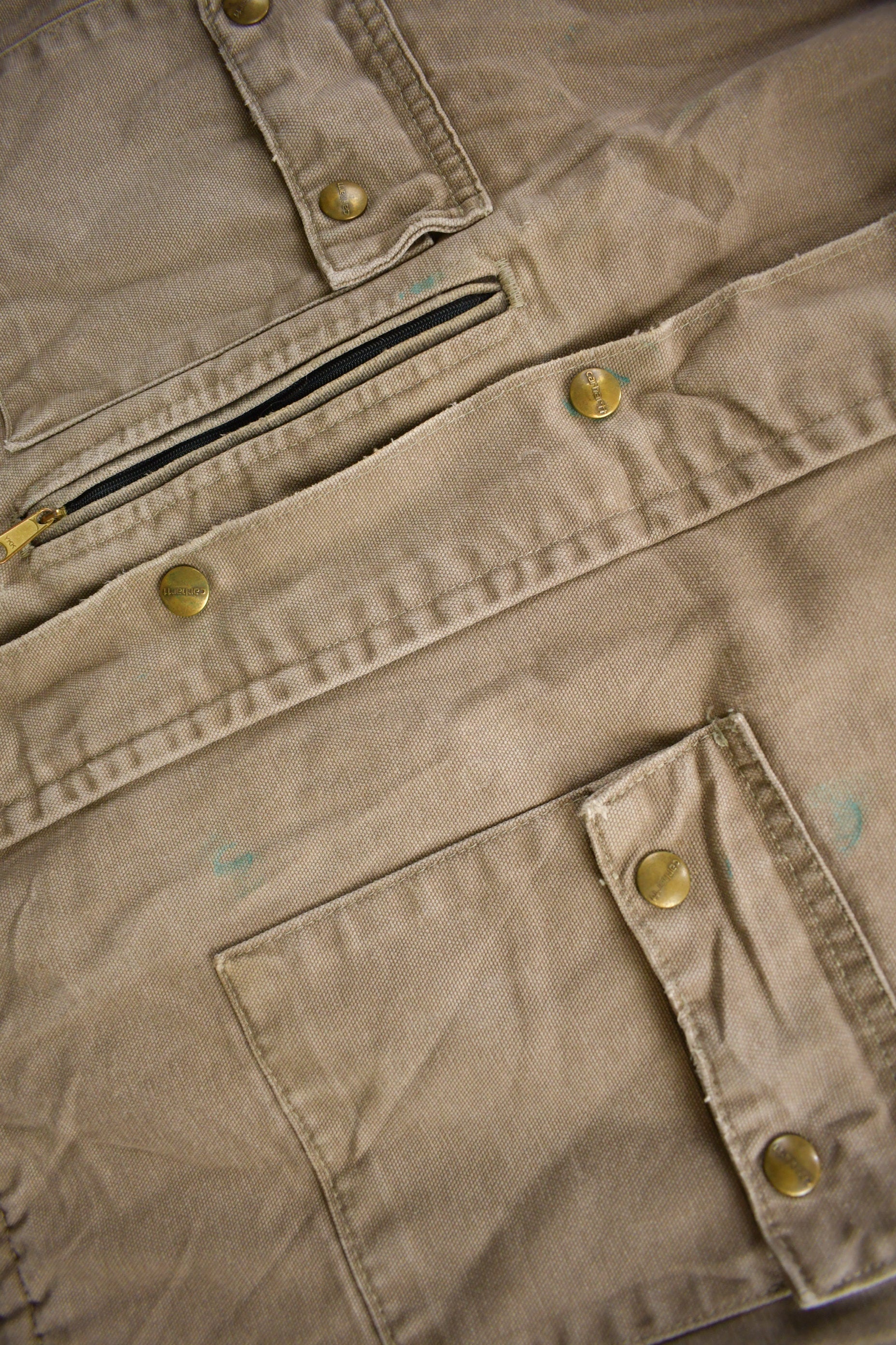 Vintage 1990s Carhartt Beige Ranch Coat