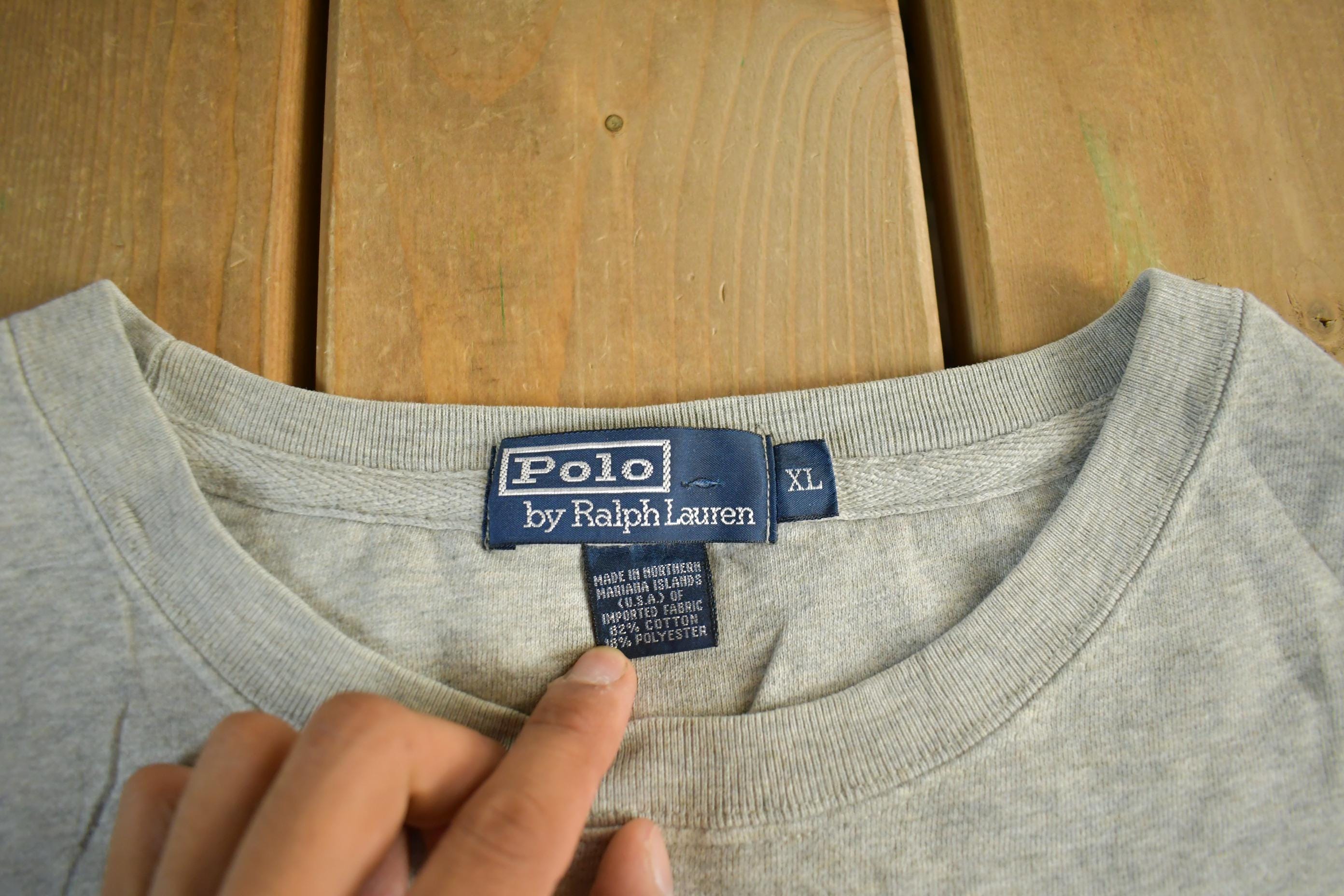 Vintage 1990s Polo By Ralph Lauren Crewneck Sweatshirt Mens XL