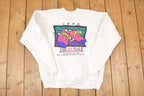 Vintage 1995 The MS Walk Cartoon Shoes Graphic Print Crewneck Sweatshirt Mens L
