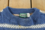 Vintage 1990s Arcadia Knit Crewneck Sweater Men's Medium /