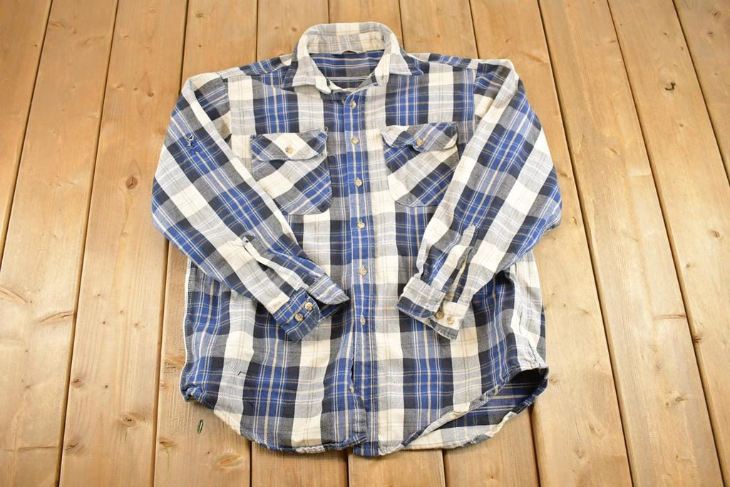 Vintage 1990s Outdoorsman Heavyweight Button Up Shirt Men's M / 90's Rugged Polo