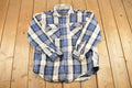 Vintage 1990s Outdoorsman Heavyweight Button Up Shirt Men's M / 90's Rugged Polo