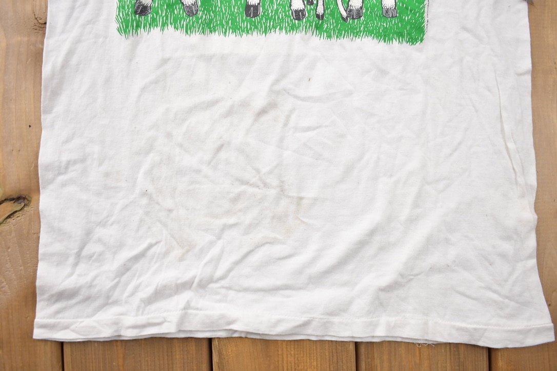 Vintage 1990s Double Sided Cows Graphic T-Shirt