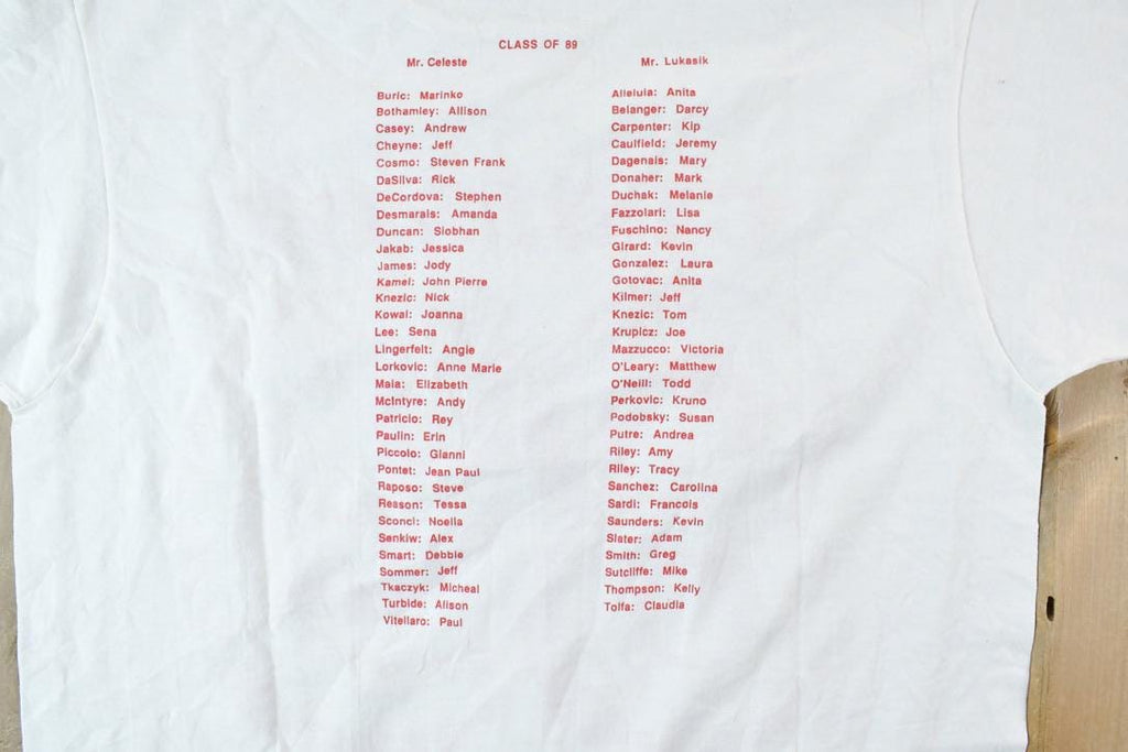 Vintage 1990s St Mark Class Of 89 Souvenir T-Shirt