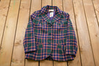 Vintage 1970s Pendleton 100% Wool Plaid Blazer