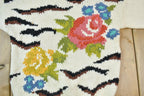 Vintage 1990s Needles & Yarn Floral Embroidered Knitted Sweater