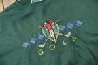 Vintage 1990s IVY Club Classics Golf Embroidered Crewneck Sweatshirt