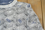 Vintage 1990s Todays News Abstract Double Collar Crewneck Sweatshirt